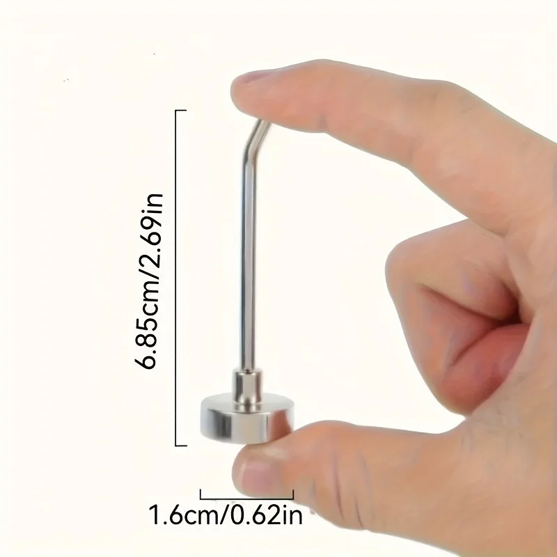 [خطافات مغناطيسية] 5 قطع من الخطافات المغناطيسية شديدة التحمل - خطافات مغناطيسية كبيرة جدًا مع عقد قوي، خطافات معدنية شديدة التحمل.