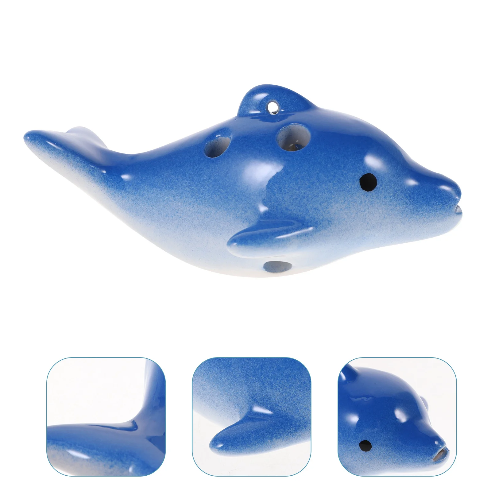 

Ceramic Ocarina Instrument Small Beginner Handmade for Portable