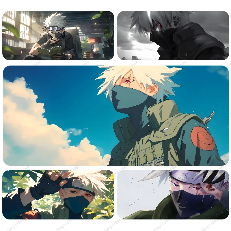 Anime K-Kakashi N-Naruto Mousepad Gaming Mouse pad Gamer Pc Accessories Deskmat Keyboard Mat Desk Protector Mause Pads