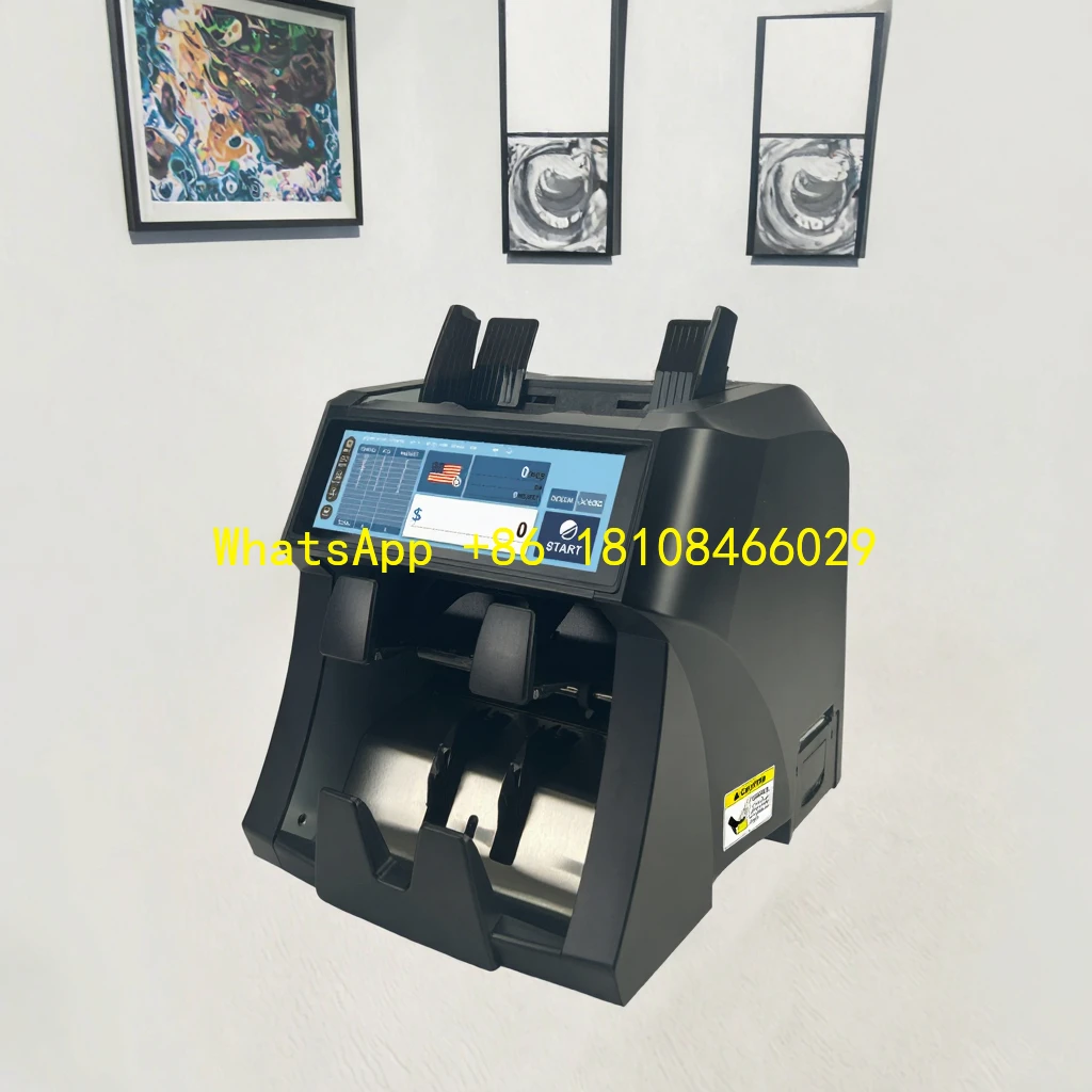 

Dual CIS Notes Sorter State-of-the-Art Cash Counting 2025 Latest XD-450Q Money Counter 7.84 INCH FULL Touch Screen Detector