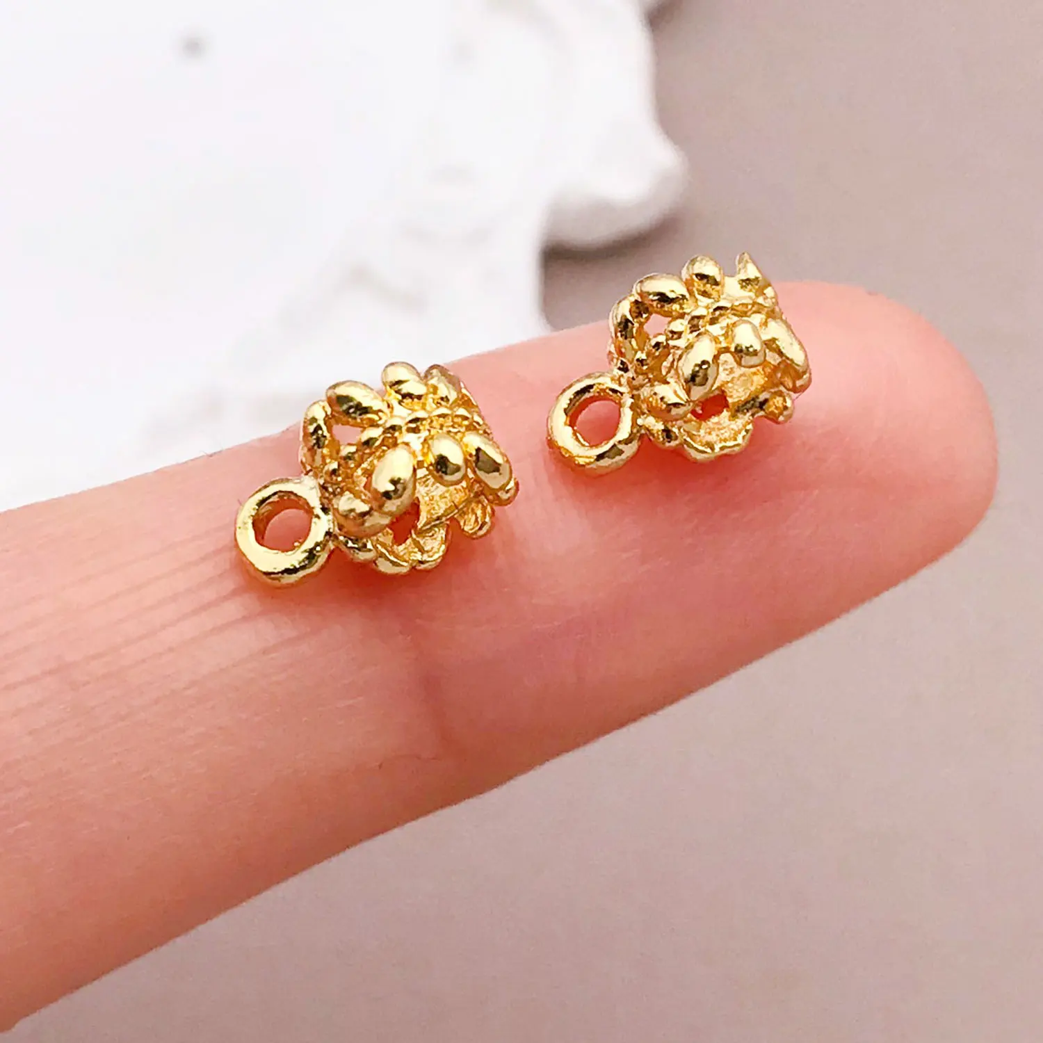 18K Copper Plated Three-Way Connector for DIY Jewellery Making