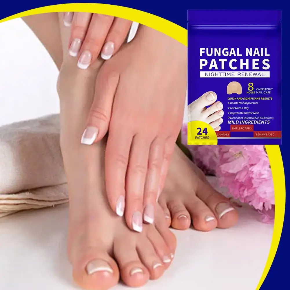 Fungal Nail Repair Patches Waterproof Toenail Fungus Patch Nail Repair Patches Ingrown Correction Sticker For Damaged Nail 21Pcs