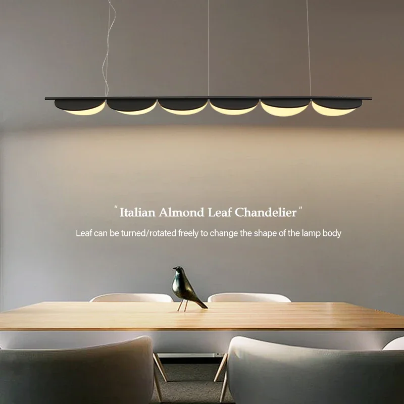 

Designer Leaf Chandelier Modern LED Hanging Lamp for Living Room Bedroom Indoor Decor Art Dimmable Dining Room Pendant Light