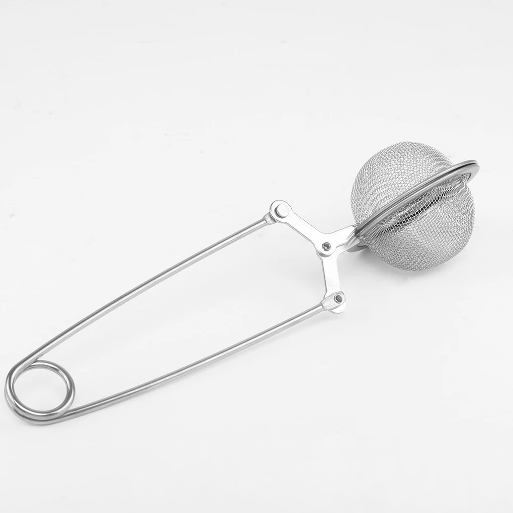 New 1PC Stainless Steel Tea Infuser Sphere Mesh Tea Strainer Coffee Herb Spice Filter Diffuser Handle Tea Ball