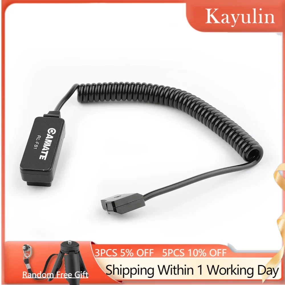 

Kayulin Male D-Tap B Type Power Tap to 4-Port Female D-Tap P-Tap Hub Adapter Splitter Cable