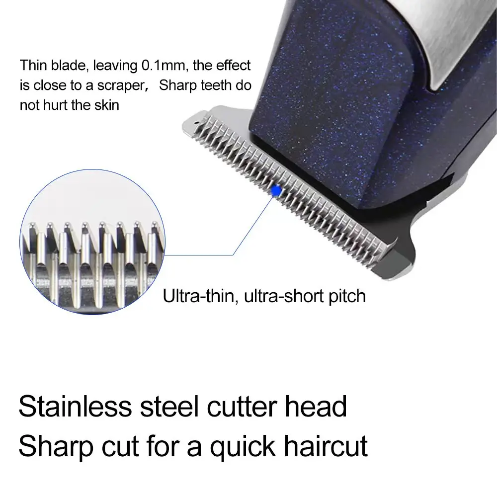 Kemei 5021 Haarschneider, elektrischer Haarschneider, wiederaufladbarer Rasierer, Friseur-Haarschneidemaschine für Männer, Bartschneider – Detail 1