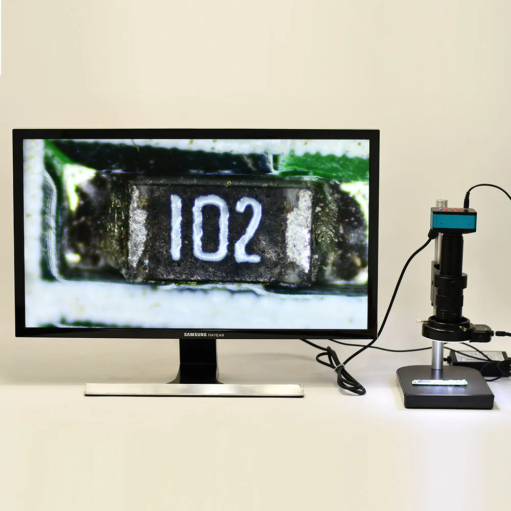 كاميرا مجهر للصناعة الرقمية Real 4K 12MP 1080P UHD HDMI USB مع عدسة بصرية 8-50 مم