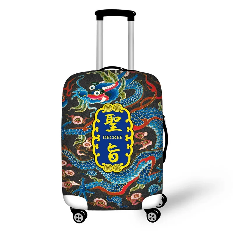 style print on suitcase luggage travel luggage protective cover anti-dust trolley cover for 18 to 30 inch bag