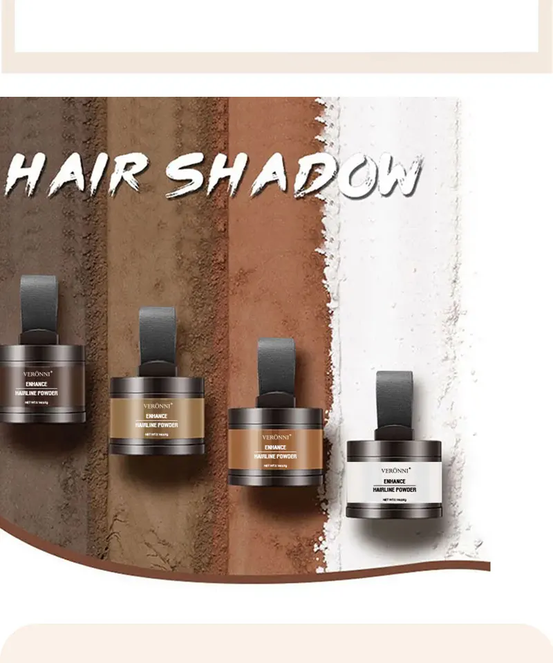 14-Farben-Haaransatz-Puder, Haaransatz-Schatten-Puder, Make-up, Haar-Concealer, natürliche Abdeckung, Unisex, Haarausfall-Produkt, modifiziertes graues Haar – Detail 2