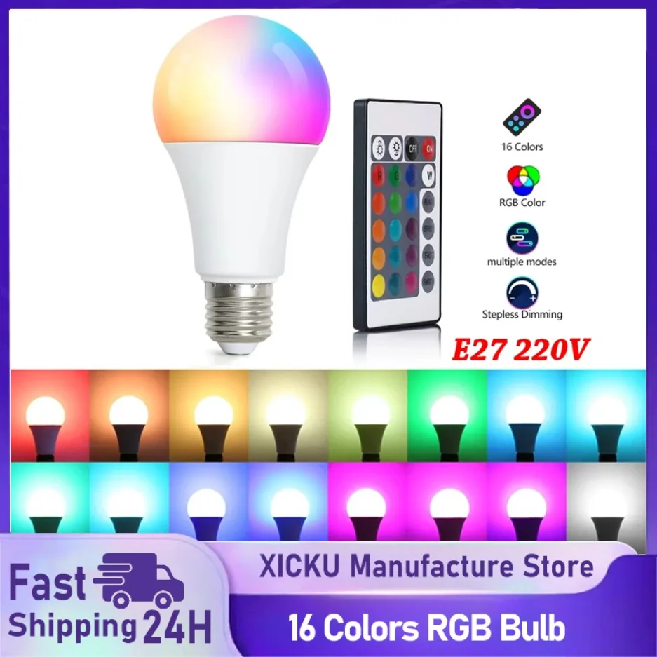 

Smart Bulb E27 9W WiFi Bubble Dimmable LED Light Voice Control Bulb RGBCW 100-240V Smart Life Bulb Support Alexa Google Home