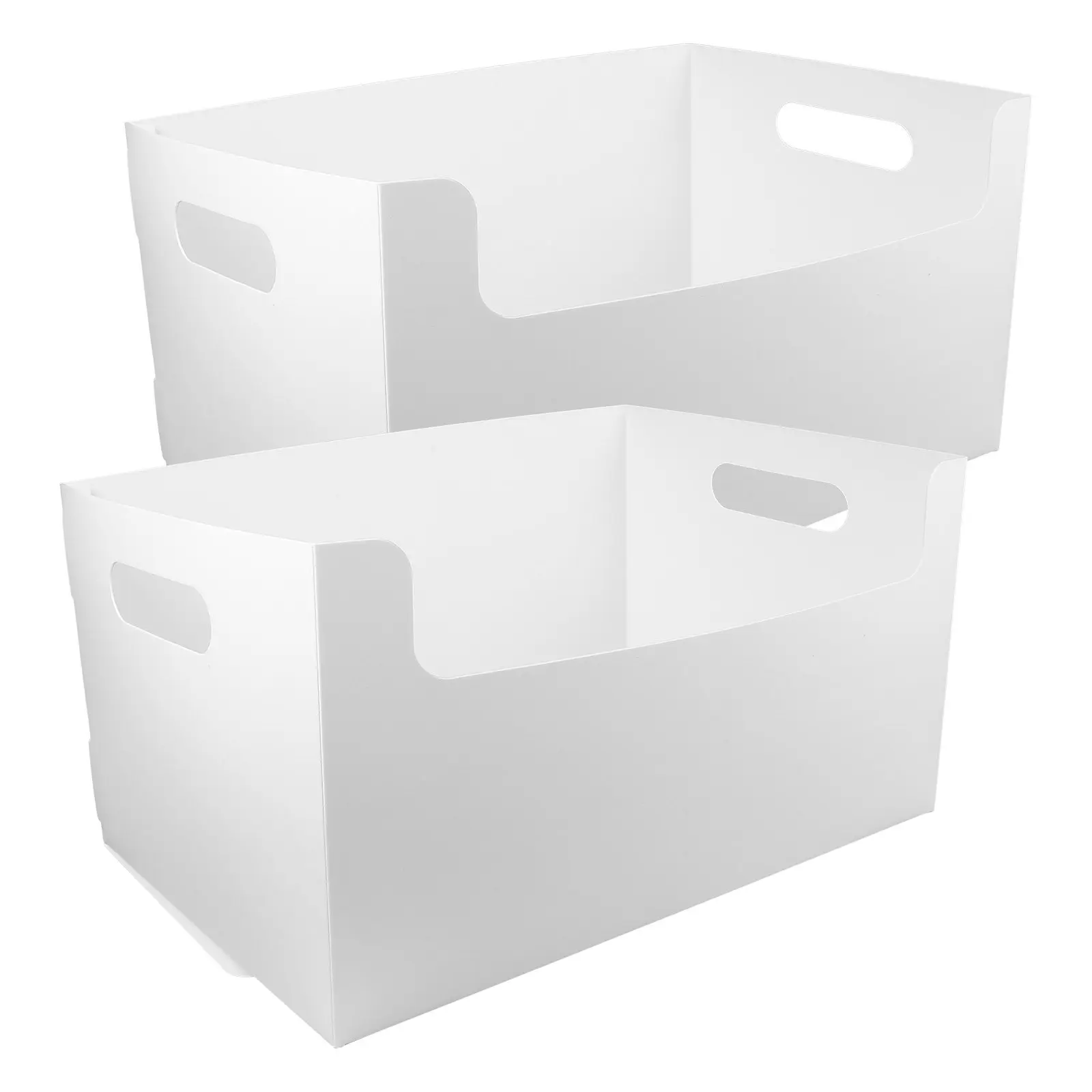 

2Pcs Magazine File Holder Desktop Sundries Organizer ABS Storage Box Multipurpose Storage Case for Home Office Dorm