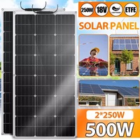 100W Monocrystalline Solar Panel 18V Charging Panel Flexible Solar Panel Photovoltaic Cell Yacht Component