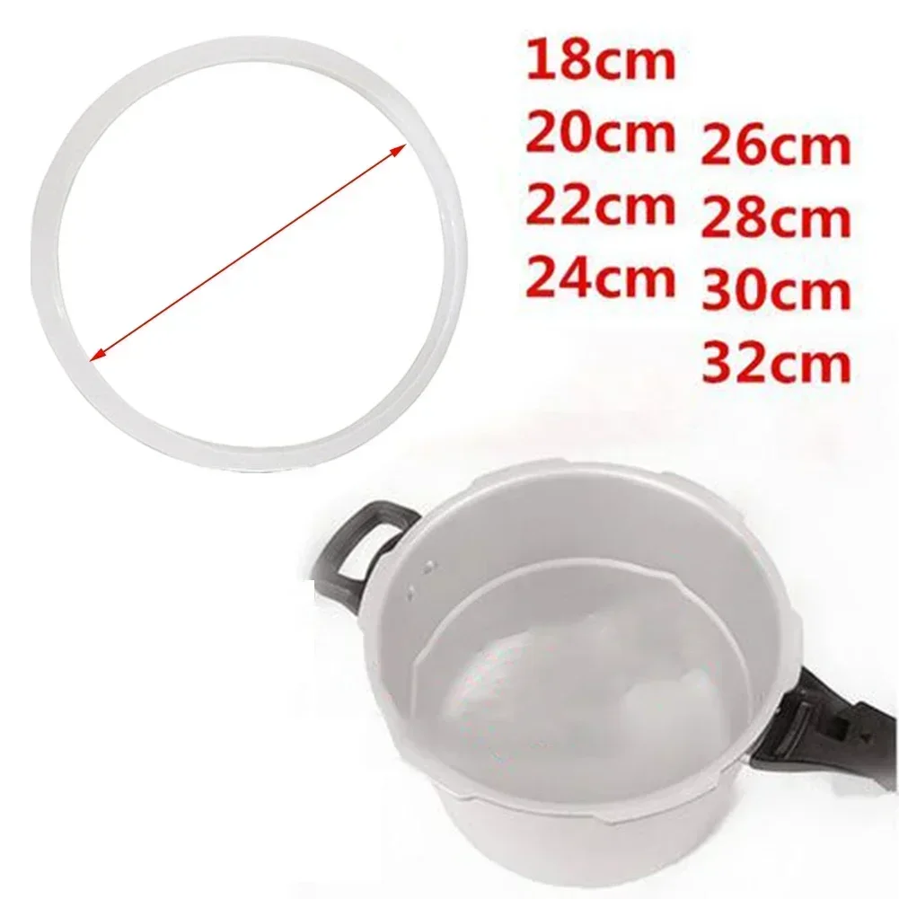 18-32cm Silicone Home Pressure Cooker Sealing Ring Rubber Clear Replacement Gasket Kitchen Cooking Tools Accesories