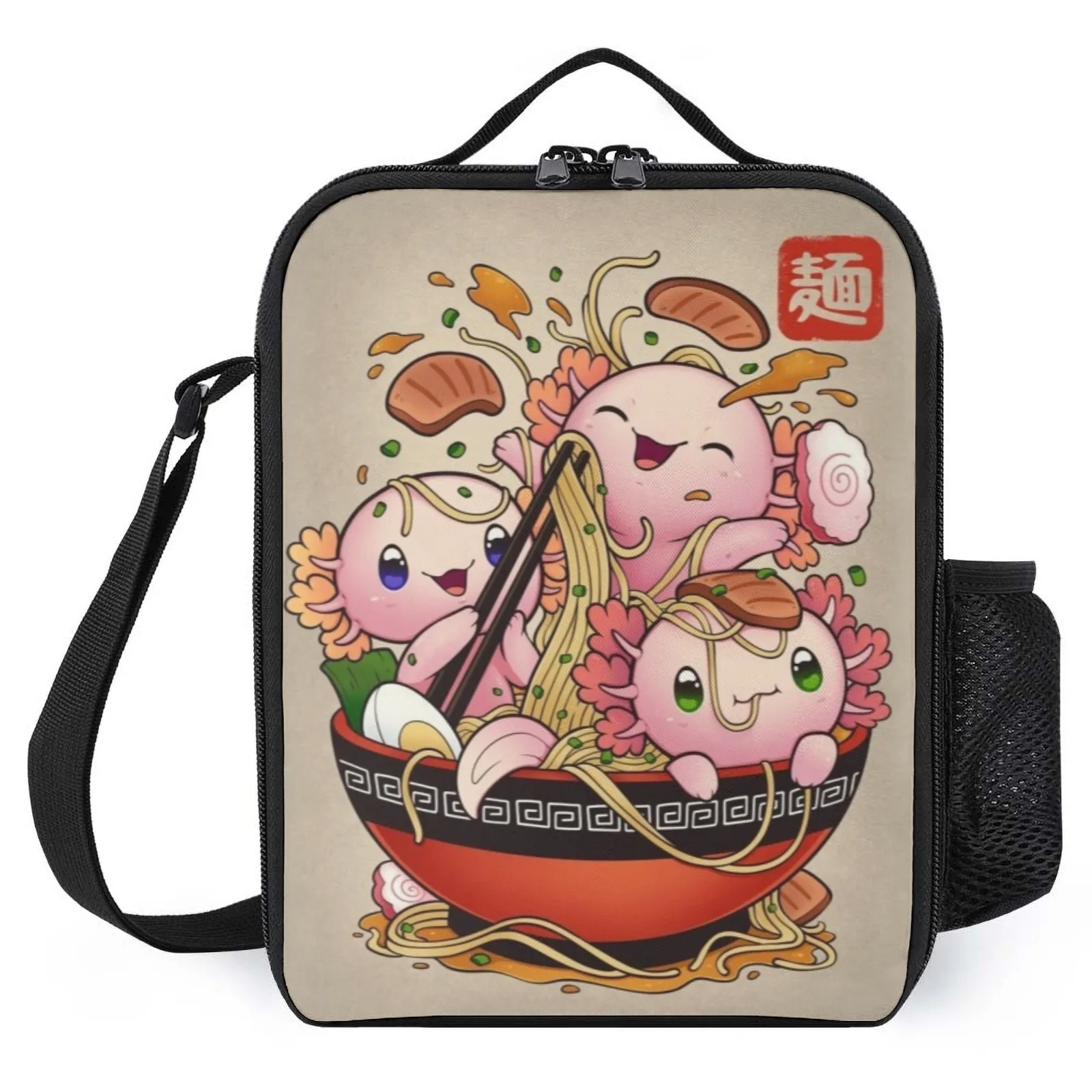 

Ramen Axolotls Bolsa Termica Porta Alimentos Printed French School Teacher Gifts Insulated Cooler Bag Insulation Lunch Box Bag