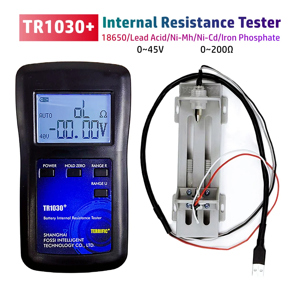 

Upgrade YR1030 0~45V Battery Internal Resistance Tester TR1030+ 18650 Lithium Nickel Hydrogen Lead Acid Alkaline Battery Tester