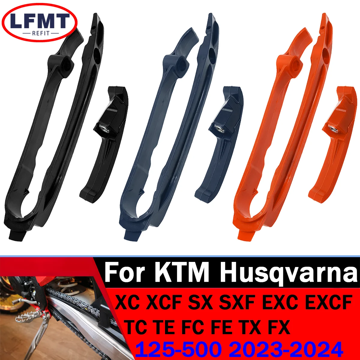 

Motorcycle Chain Slider Guard Swingarm Guide For KTM XC XCF SX SXF EXC EXCF XCW XCFW Husqvarna GAS GAS 125 250 300 350 450 500