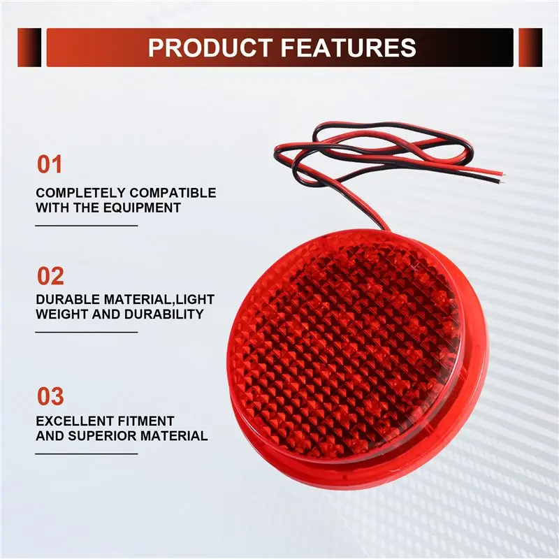 100Mm Diameter Traffic Signal Light Module DC 12V LED Traffic Lamp LED Traffic Signal Light Lampwick No Visor Red