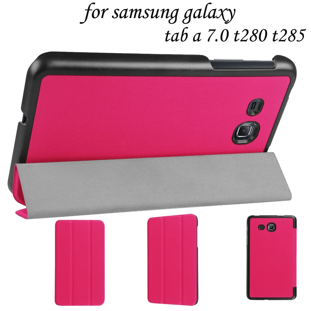 

Чехол для планшета Samsung Galaxy A6 7,0 дюйма 2016, SM-T280 SM-T285, детский чехол с подставкой, складная задняя крышка-подставка, аксессуары