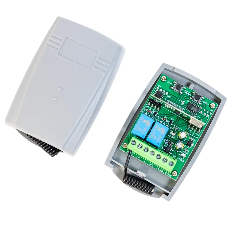 Garage Door Controller 9V-12V-24V Universal Gate Remote Control Receiver For Fixed Code and Rolling Code 433mhz