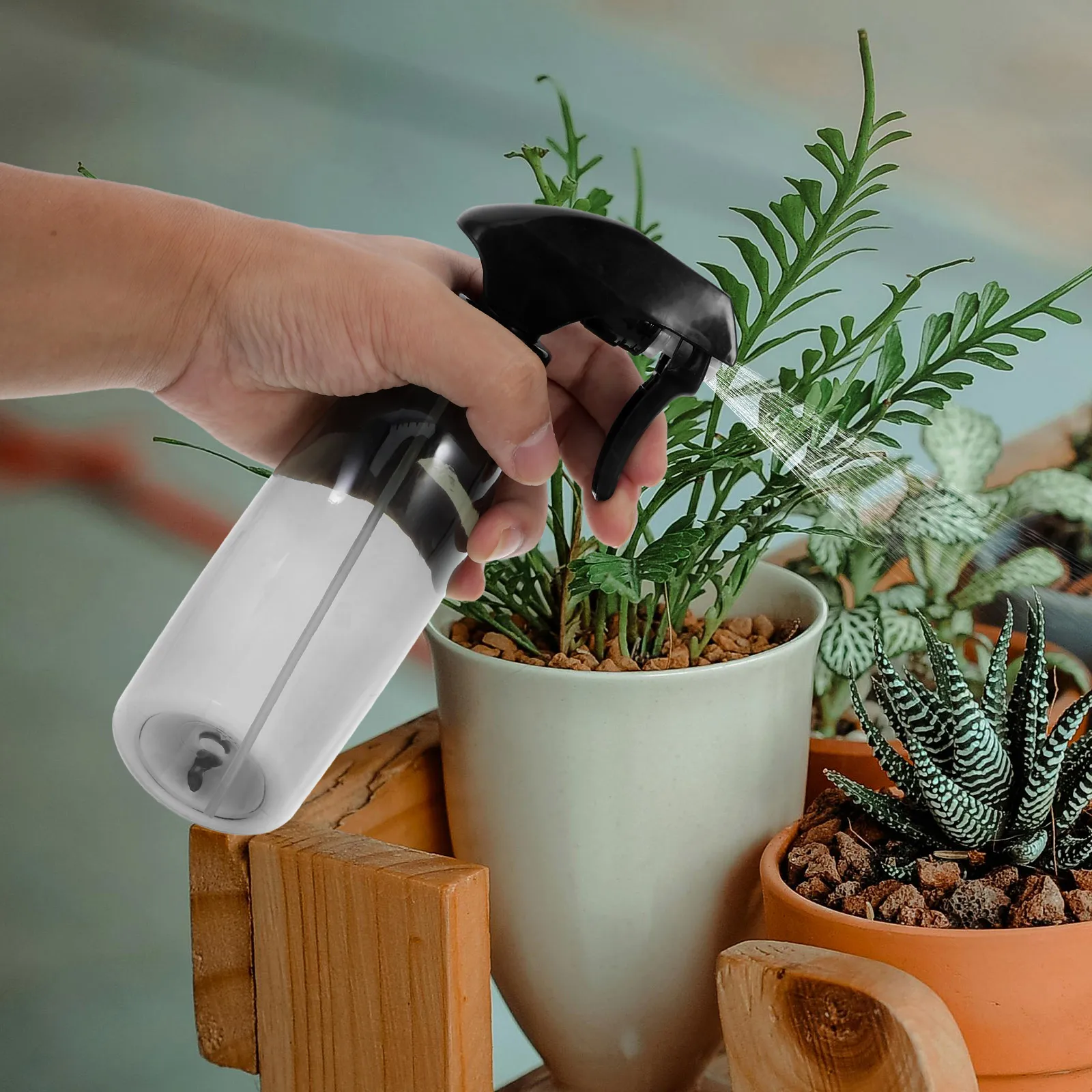 

3Pcs Clear Spray Bottles for Plants Even Mist Watering Spray Bottle Gardening Home Reusable Plastic Misting Bottles 320ml