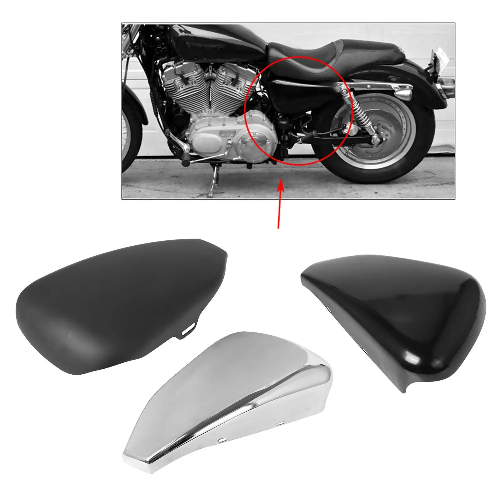 

Battery Side Fairing Cover Aluminum Alloy for Davidson Sportster