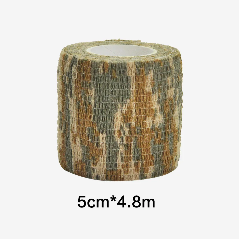 1/6/10 pcs desert Elastic Outdoor Hunting Camouflage Stealth Tape Waterproof Wrap Durable Self Adhesive Elastic Bandage