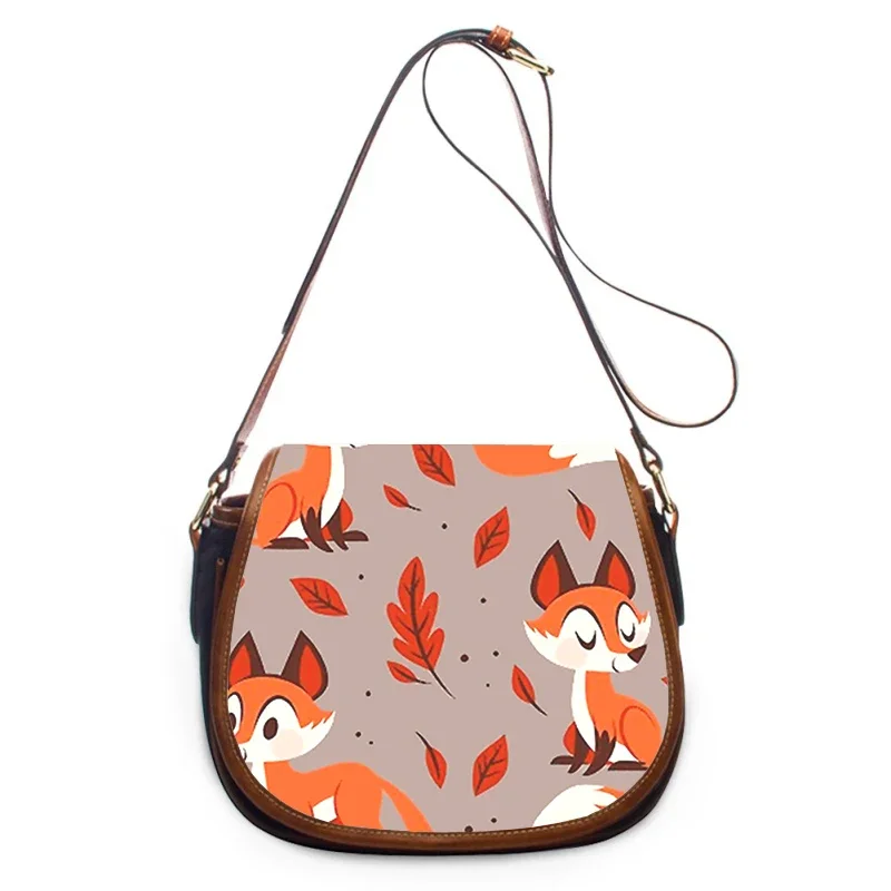 

Autumn leaves fall fox cute cartoon 3D Print New Fashion Women Crossbody Bag Women Bags Zipper Shoulder Bag Women Shoulder Bag