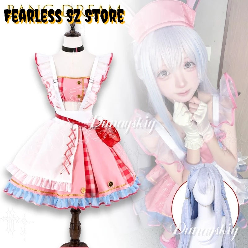 BanG Dream Mugendai Mewtype Miyanaga Nonoka Cute Rabbit Cosplay Costume For Comic Con Halloween Female Full Anime Idol Outfit​​​