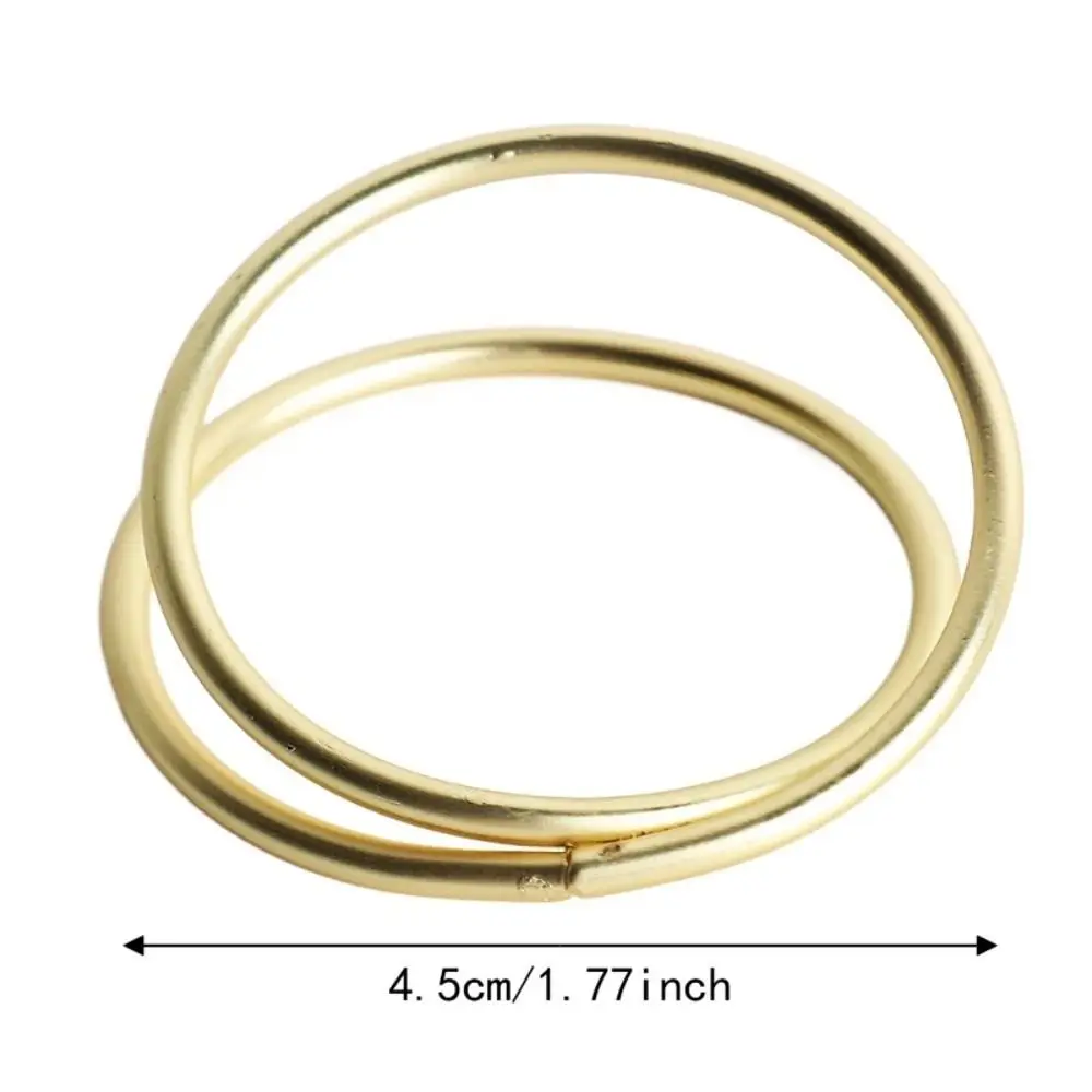 30pcs Classic Plastic Napkin Ring Spiral Double Loop Table Decoration Round Tabletop Holder Party Decoration
