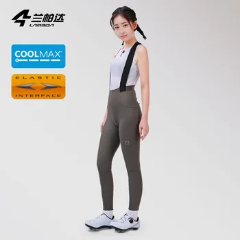 Ladouble double arrow quick release strap riding pants quick take off fleece warm autumn and winter women&#x27;s cycling pants