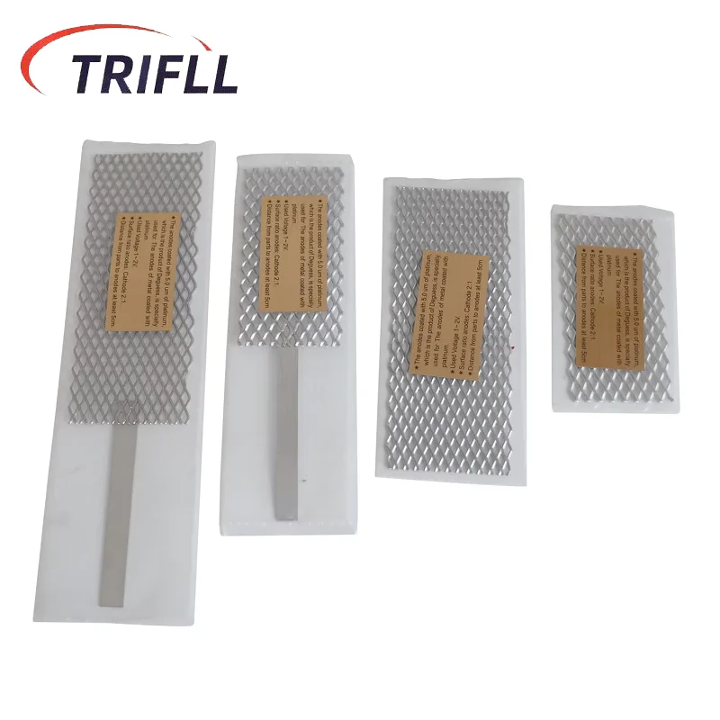 Platinum Titanium Mesh with Handle Positive Electroplating Titanium Mesh Electrode Gold Silver Jewelry Tools Equipment