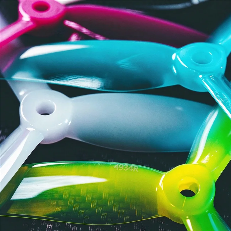 Gemfan Juicy Sbang 4934 4.9 Inch FPV Freestyle Prop 8 or 16 Pairs, Random Color