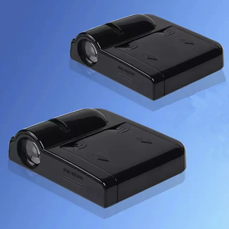 2pcs Logo LED Courtesy Lamp Car Door Welcome Light Ghost Shadow Light For Nissan Juke Qashqai