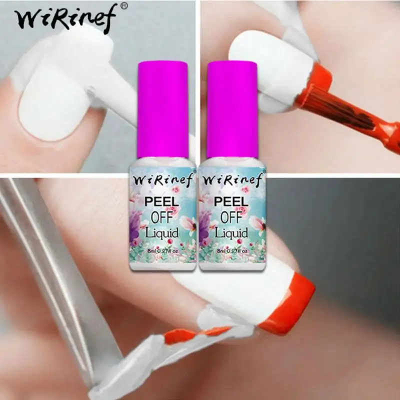 กาวทาเล็บป้องกันการหลุดลอกออกง่ายป้องกันการหกของเหลวที่มีคุณภาพสูงและมีนวัตกรรมยาเคลือบเล็บ