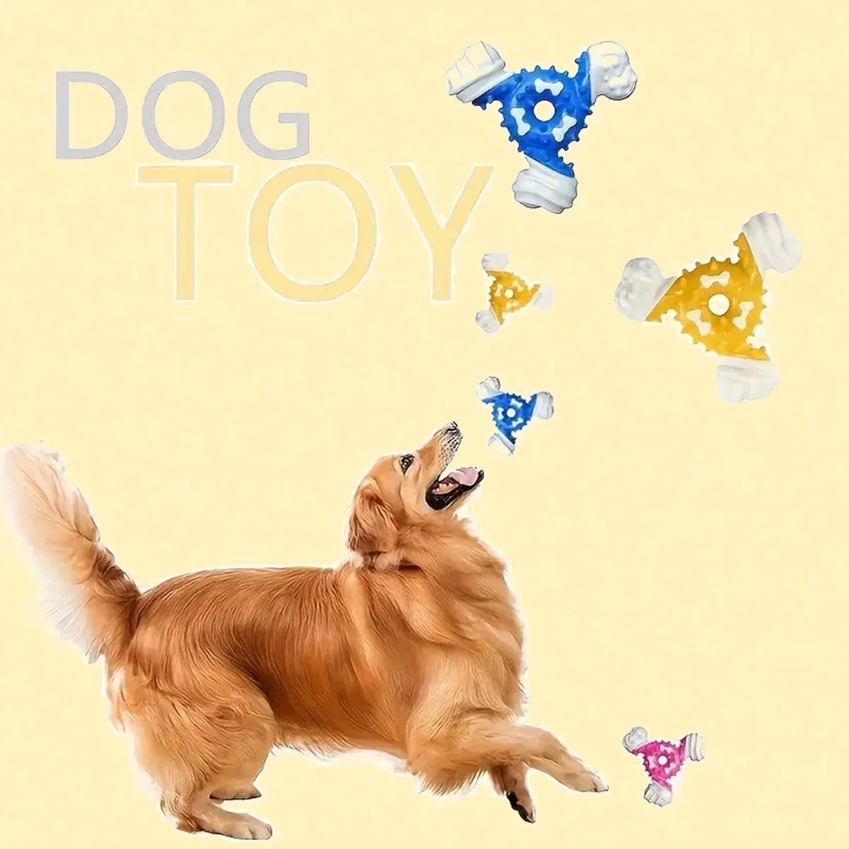 Durable Dog Chewing Toy for Teeth Cleaning and Grinding Promotes Healthy Chewing Interactive Pet Toy for Relieve Boredom for Dog
