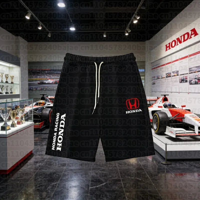 

2025 Summer New Cycling Sweatpants Trendy Sweatpants Honda Men's and Women's Shorts Motorcycle Enthusiasts Five-point Shorts HRC