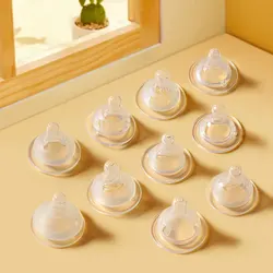 5cm Wide Mouth Pacifier Silicone Baby Bottle Replacement Pacifier Heads 100% BPA Free Food Grade With Random Anti-colic hole