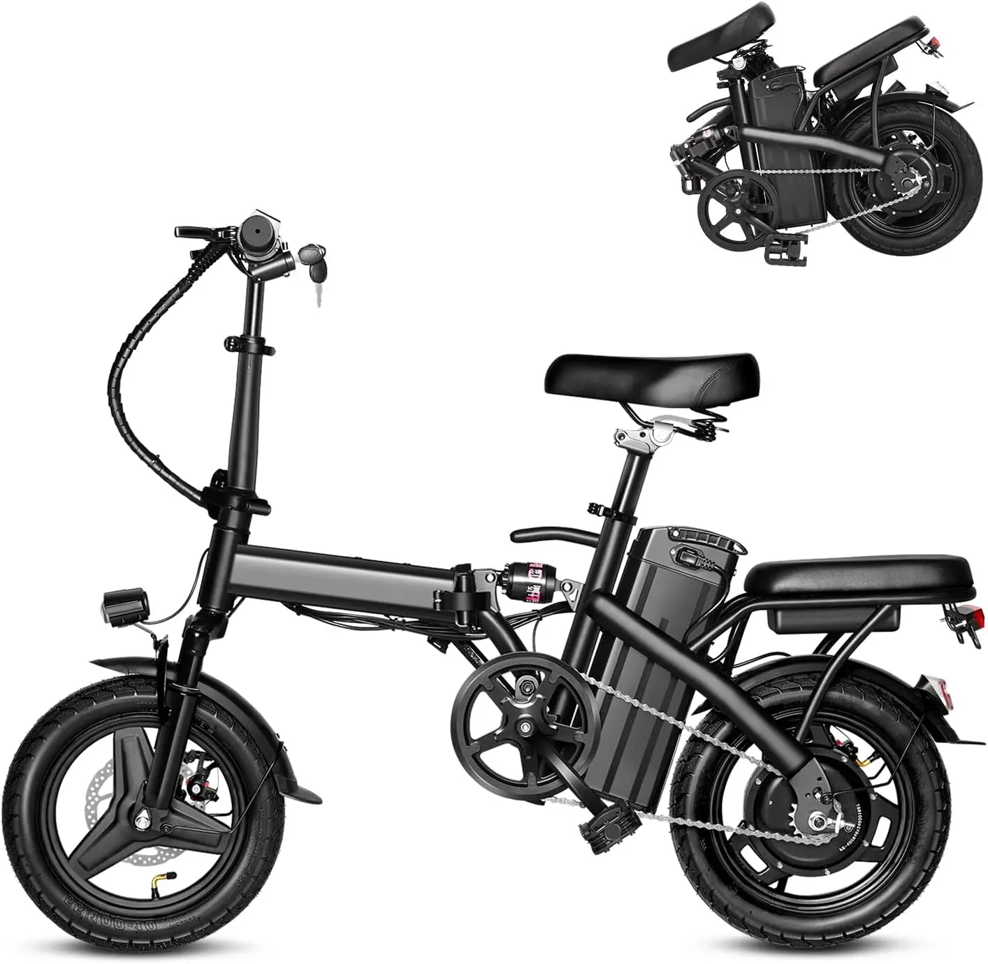 Electric Bike for Adults,Folding Ebike,Electric Bicycle with Removable Battery, 20MPH Commuting Electric Bike