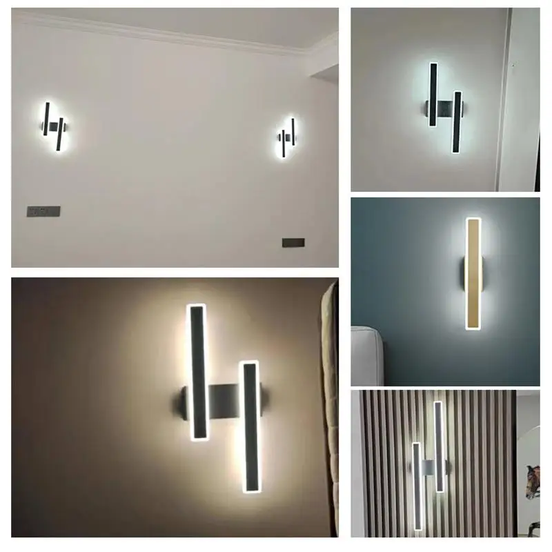 Nordic Minimalist Strip Wall Lamps Living Room Background Wall Aisle Lamp Porch Bedroom Light Bedside Hotel Designer Wandlamp