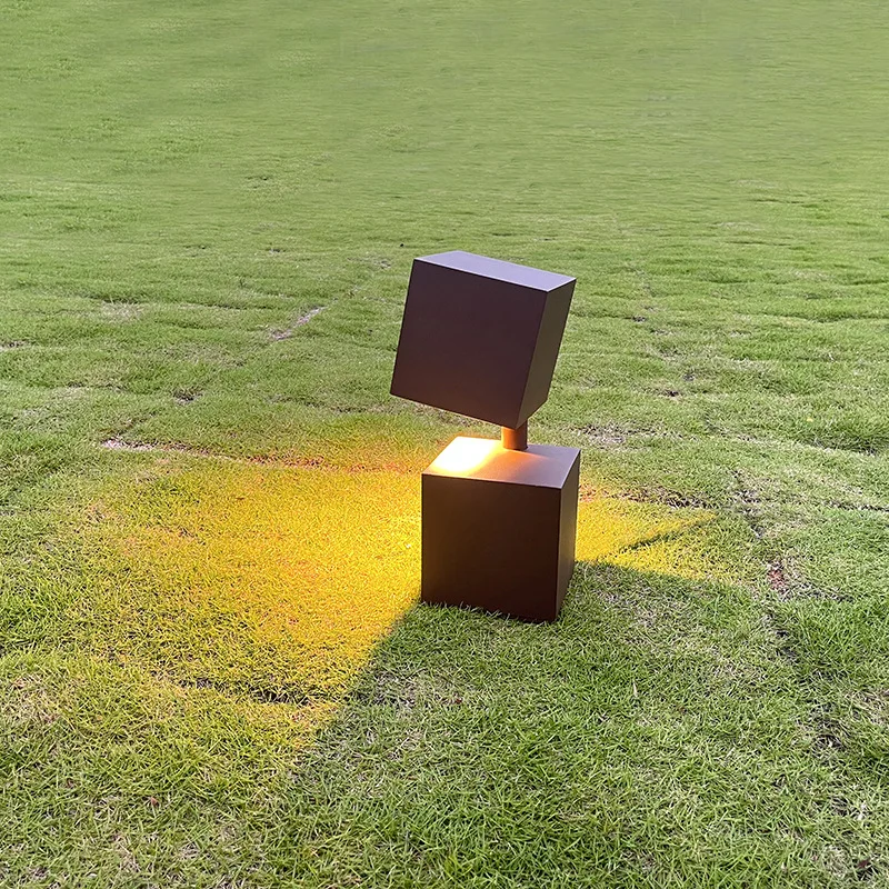 Square new solar garden light, park greenway grass villa community landscape light