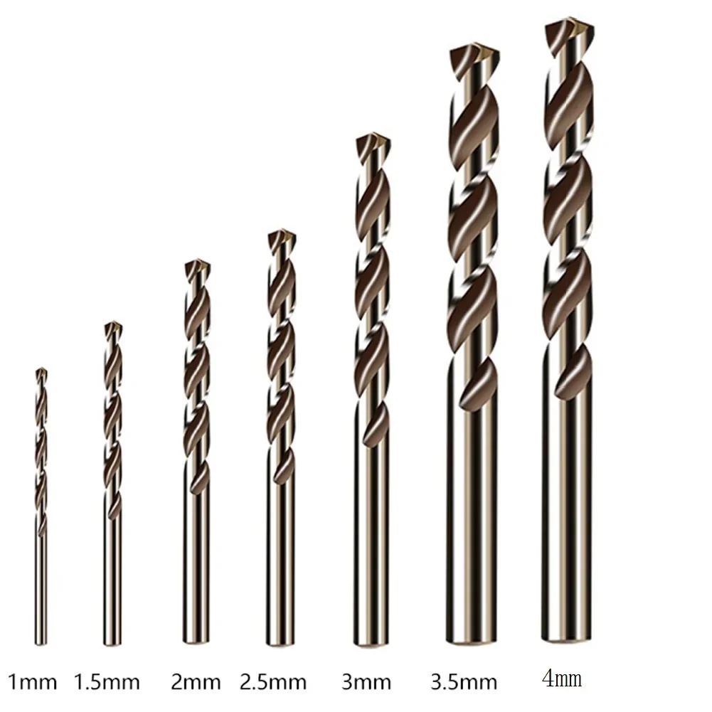 

5pcs HSS M35 Cobalt Drill Bit 1mm 1.5mm 2mm 2.5mm 3mm For Stainless Steel Auger High Quality Drill Press Power Tool Parts