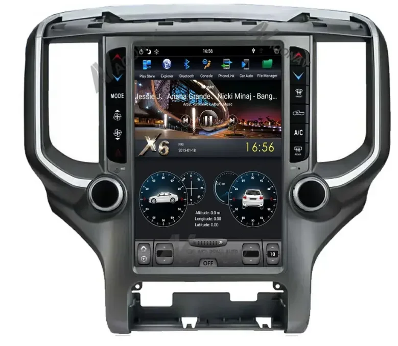 12.1" Android 11 4G Network  Navigation Car Dvd Player with  Carplay and Android Auto for dodge Ram 2500 2018 2019 2020 view 4