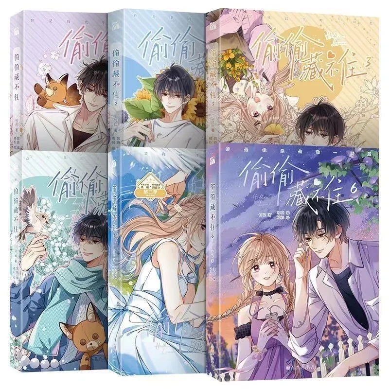 3 Books/set Hidden Love Chinese Original Comic Book Volume 1-3/4-6 Duan Jiaxu, Sang Zhi Youth Campus Love Manga Books