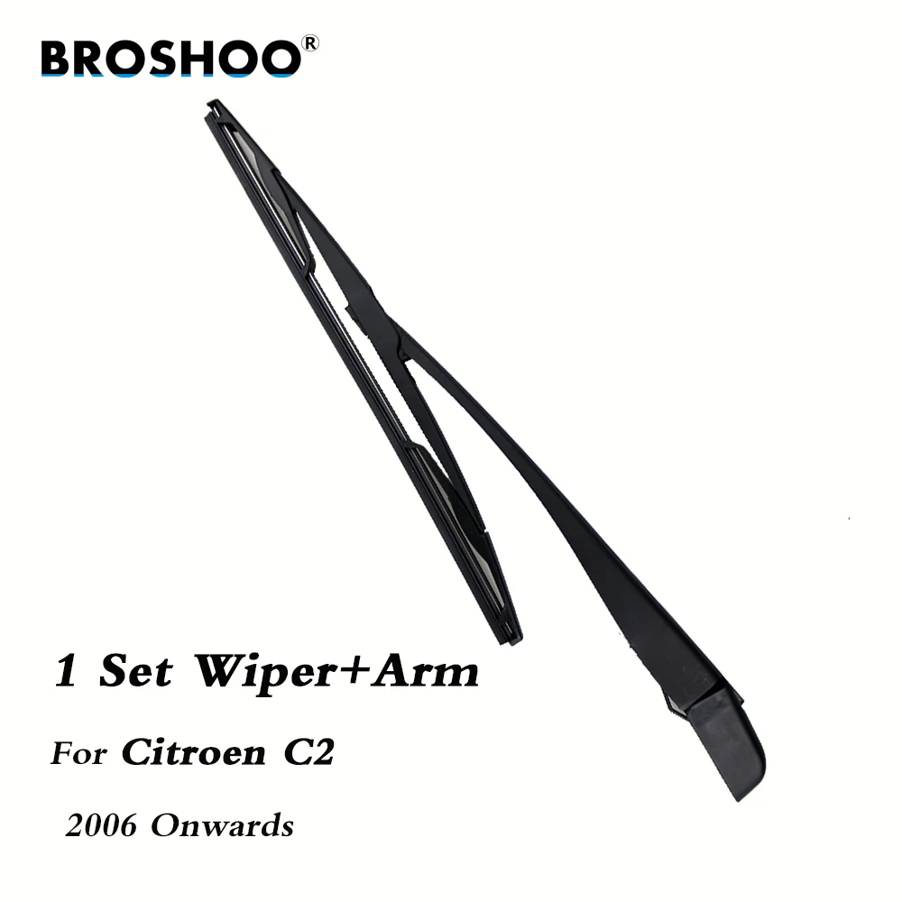 BROSHOO Car Rear Wiper Blades Back Windscreen Wiper Arm For Citroen C2 Hatchback (2006-) 355mm,Windshield Auto Accessories