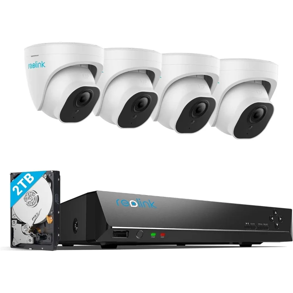

Система видеонаблюдения REOLINK 4K, 4 шт., H.265, 4 к, 8 каналов