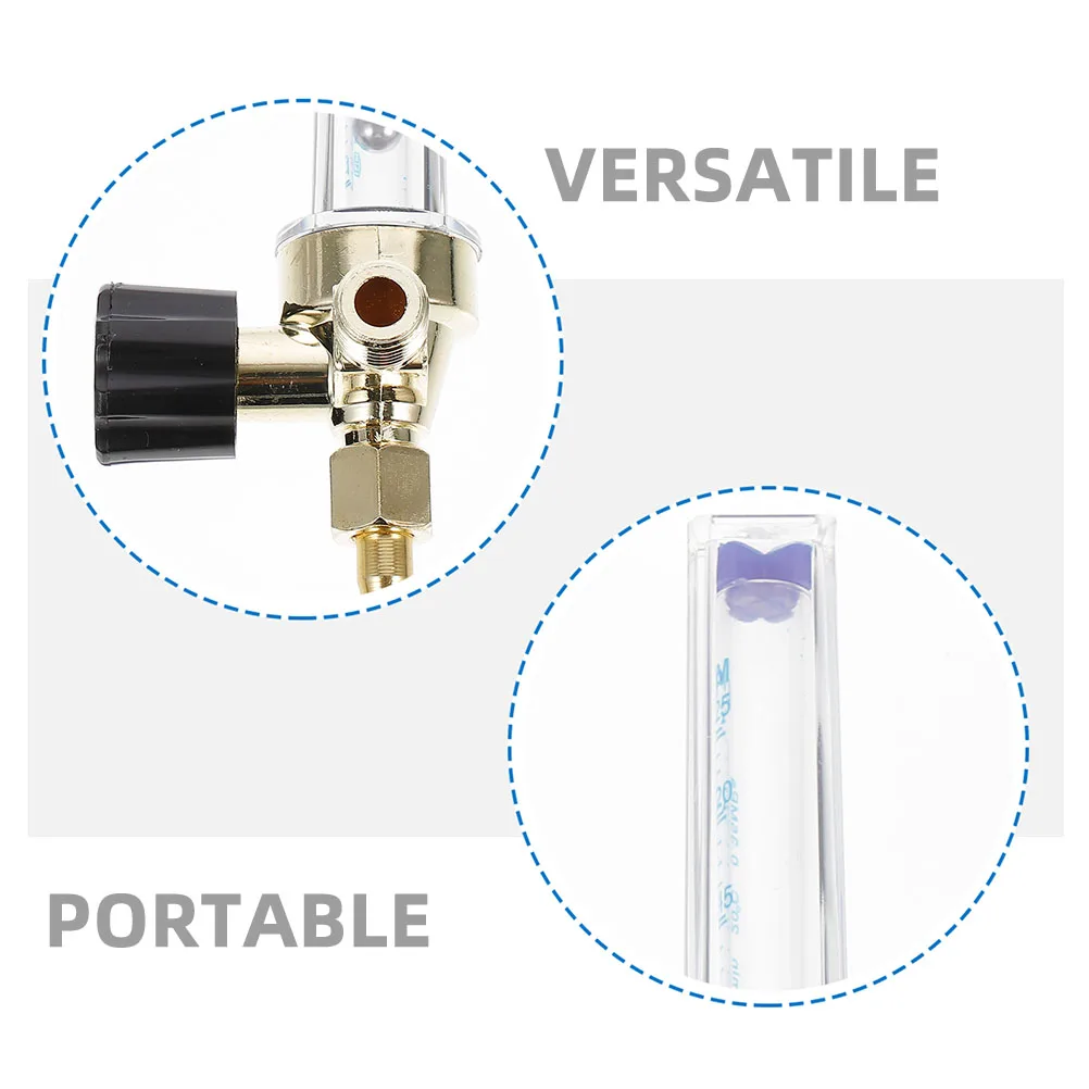 

2 pcs Argon Gas Meter Carbon Dioxide Regulator Precision Measurement Tool Compact Design Air Flow Indicator Portable Gas Meter