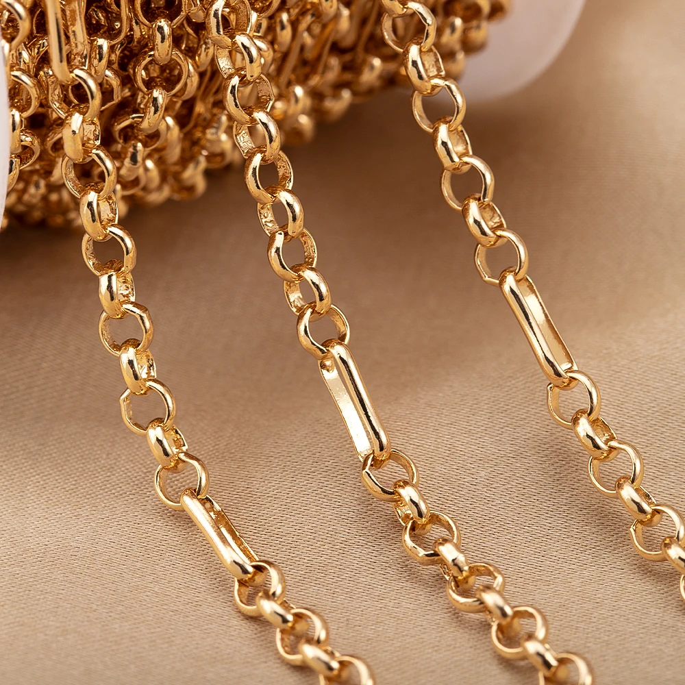

18k Gold Plated Brass Chains, DIY Jewelry Making Accessories, For Necklace Bracelet Jewellery Chain Handmade Making Supplies