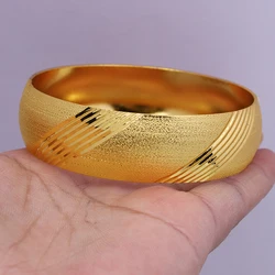 Goldlen Middle East 1 piece/batch Copper Bracelet Dubai Women's Fashion Jewelry Ethiopian Bride Wedding Gift