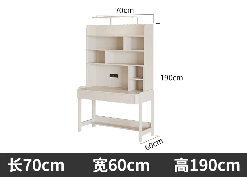 Sunshine table, children's learning table and chairs, solid wood liftable bookcase, integrated primary and secondary image 6