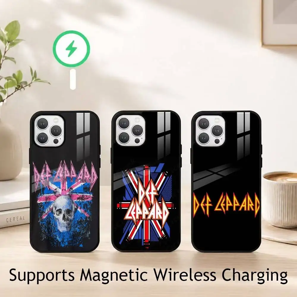 

Rock Band D-Def Leppard Phone Case For iPhone17,16,15,14,13,12,11 Plus,Pro Compatible with magnetic wireless charging